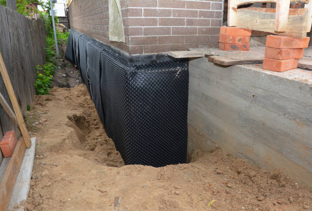 Happy homeowners after waterproofing job in Belleville
